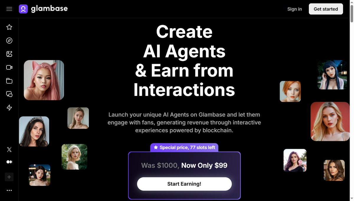 Screenshot of glambase