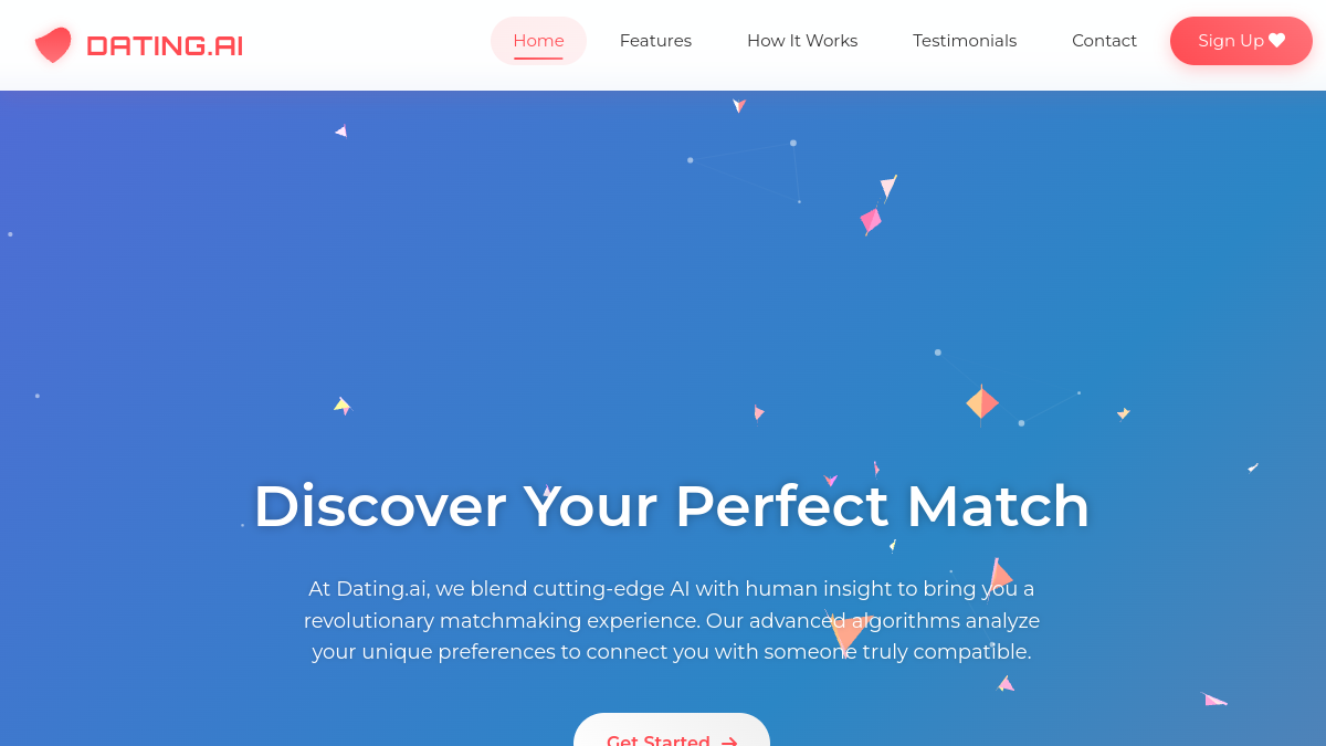 Screenshot of datingbyai