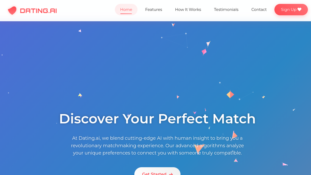 Screenshot of datingbyai