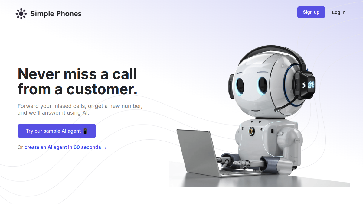 Screenshot of simple phones