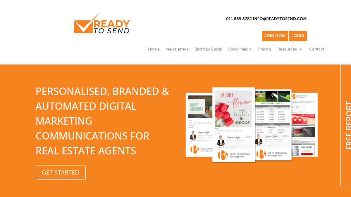 Screenshot of ready to send