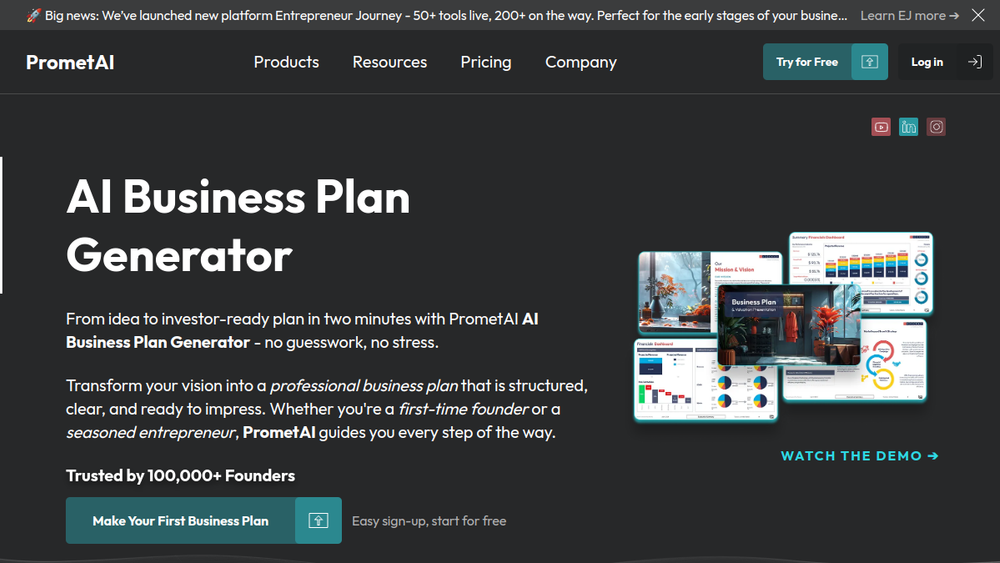 Screenshot of prometai