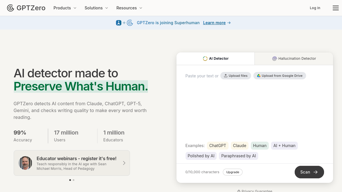 Screenshot of detect gpt