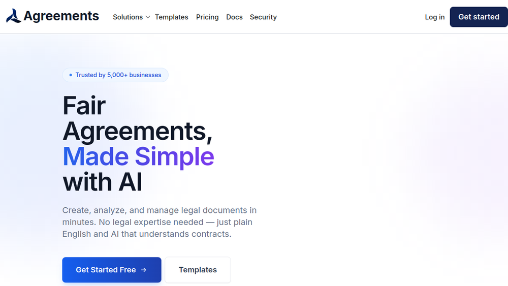 Screenshot of legaliser