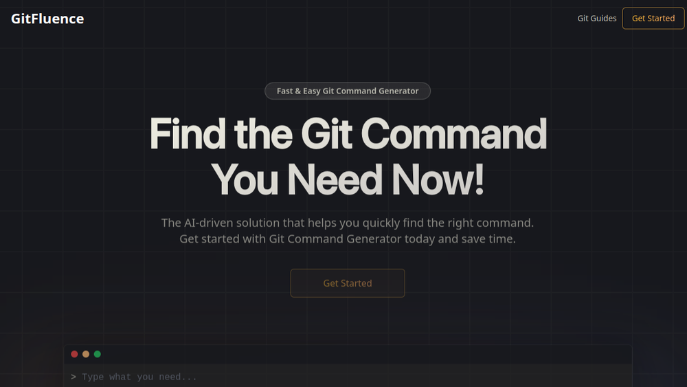 Screenshot of gitfluence