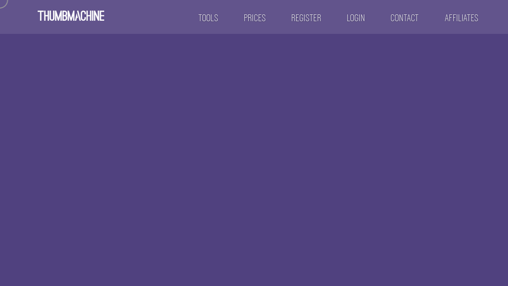 Screenshot of thumbmachine