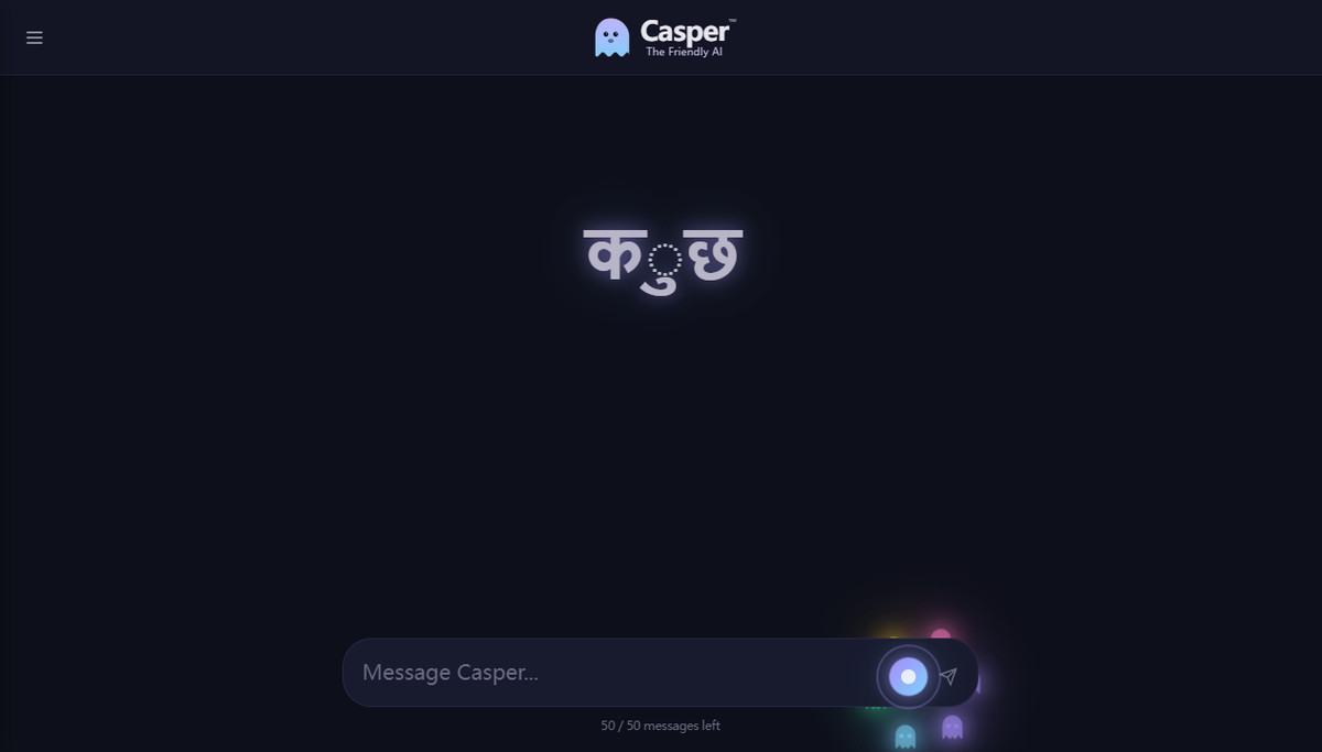 Screenshot of casper ai