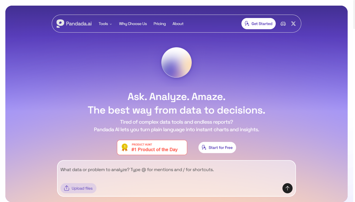 Screenshot of pandada ai