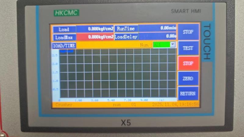 Touch Screen Automatic Bursting Strength Testing Machine