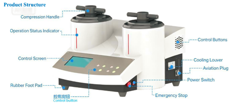 SXQ-4ZS Dual-Station Hot Mounting Press for Metallographic Specimens
