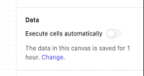 Disable automatic cell execution from the right sidebar.
