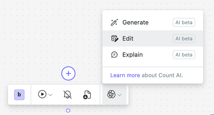 Click on AI -> Edit