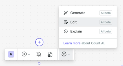 Click on AI -> Edit
