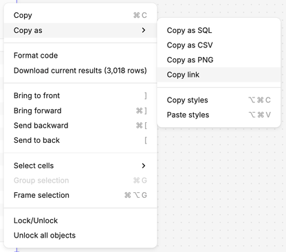 Copy a cell link