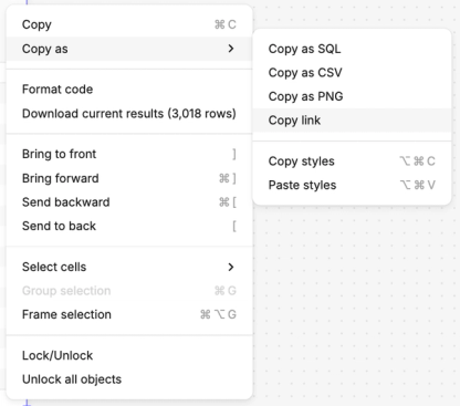 Copy a cell link