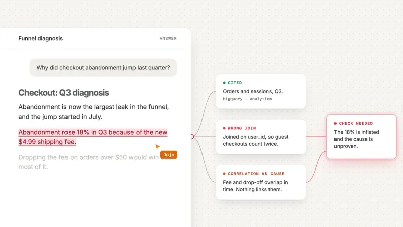 Reasoning Chains: Don’t trust AI’s answer. Check it.