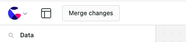 Merge a canvas into its parent using the button in the navigation bar.