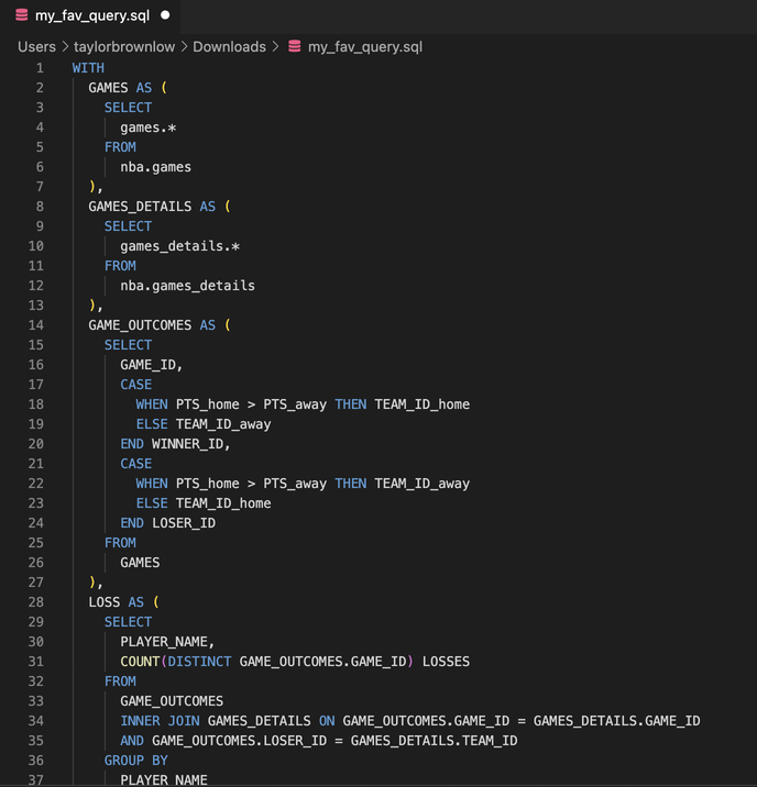 Some sweet, sweet SQL.
