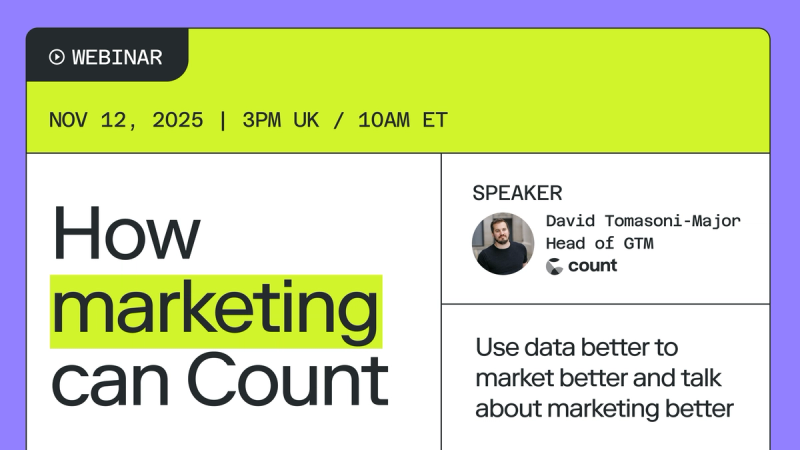 How marketing can Count