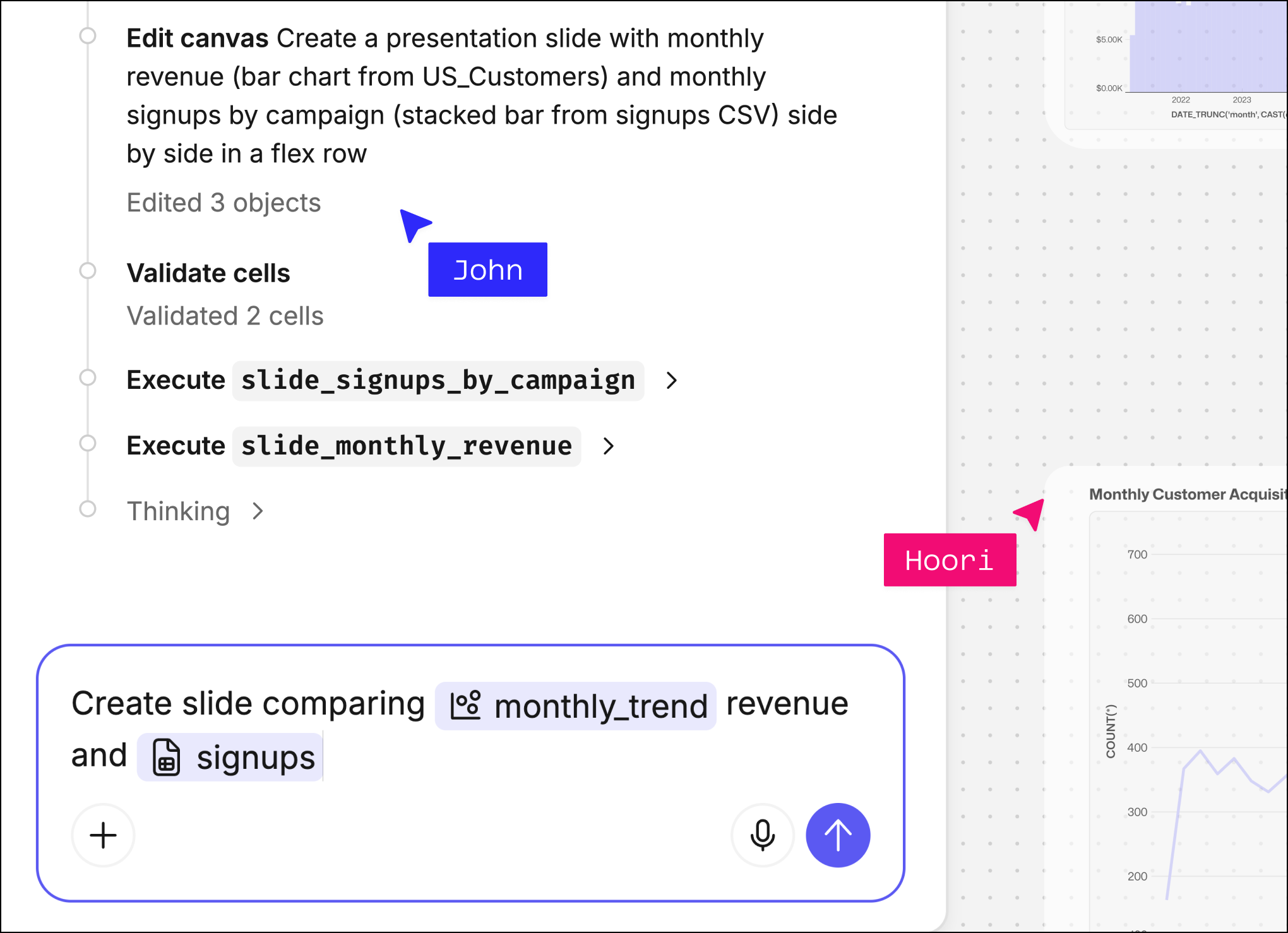 Count AI agent for heavy lifting