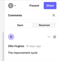 Comments sidebar