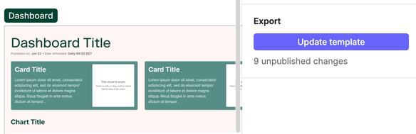 Updating an existing Template