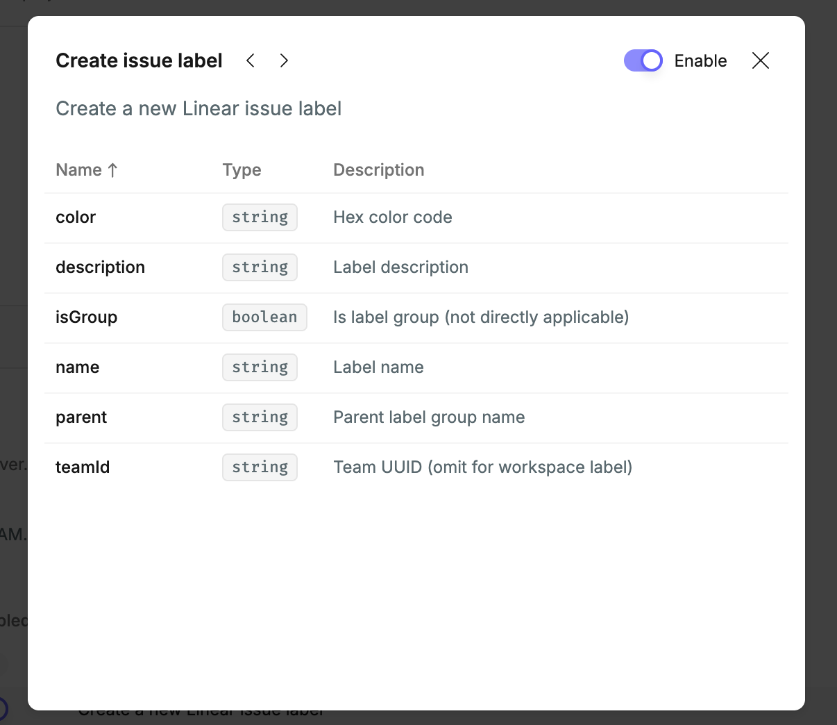 Click on a tool to read its description and expected parameters.
