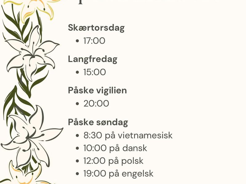 Messetider påske