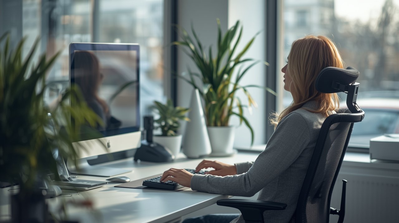 Ideální nastavení monitoru: výška, vzdálenost, sklon