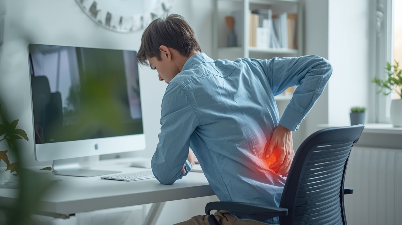 Proč nás po práci u počítače bolí záda (a co s tím skutečně dělat)