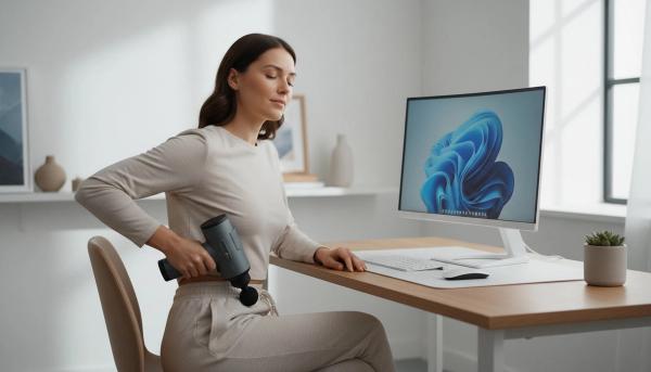 Masážní pistole: Pomáhají skutečně na bolest zad? Kdy ano a kdy vůbec ne