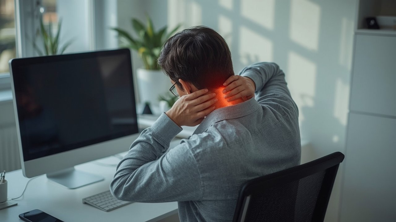 Bolest krční páteře z práce u počítače: příčiny a řešení