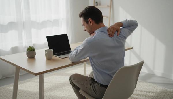 Bolest mezi lopatkami ze stresu: typický problém sedavé práce