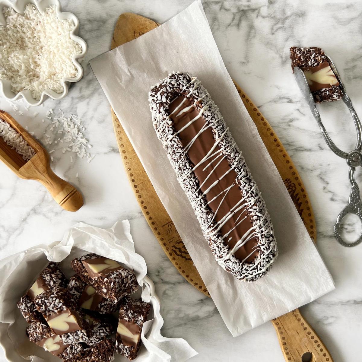 Chocolate Ball Slices