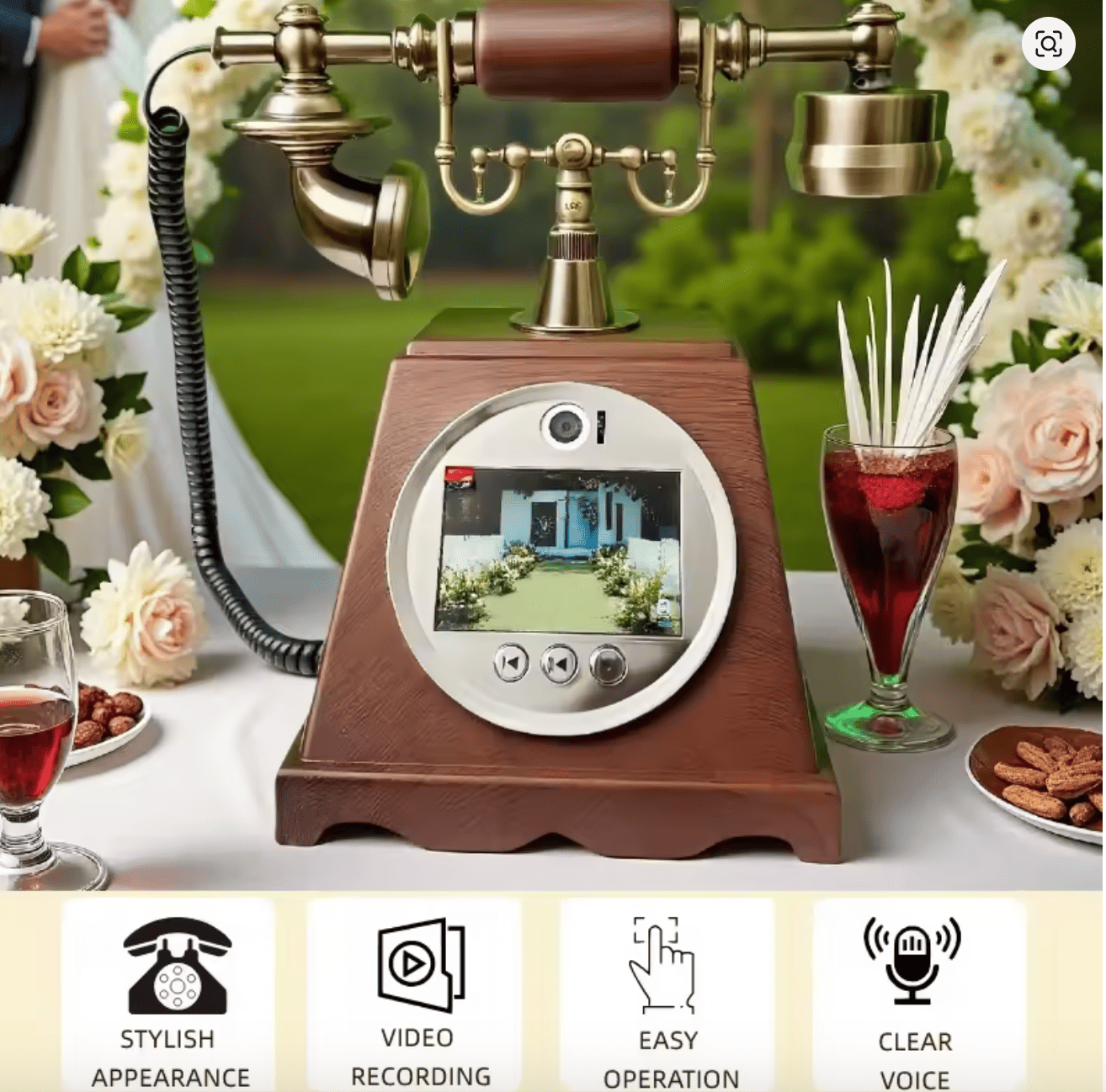  婚禮復古電話影像錄影機租借服務