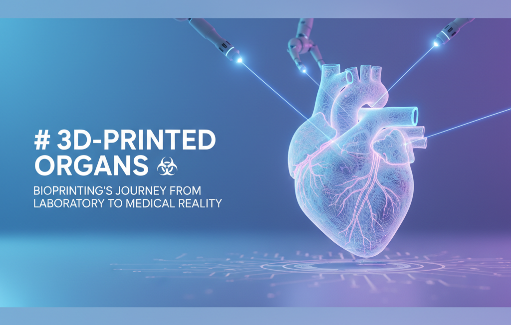 3D-Printed Organs: Bioprinting's Journey from Laboratory to Medical Reality