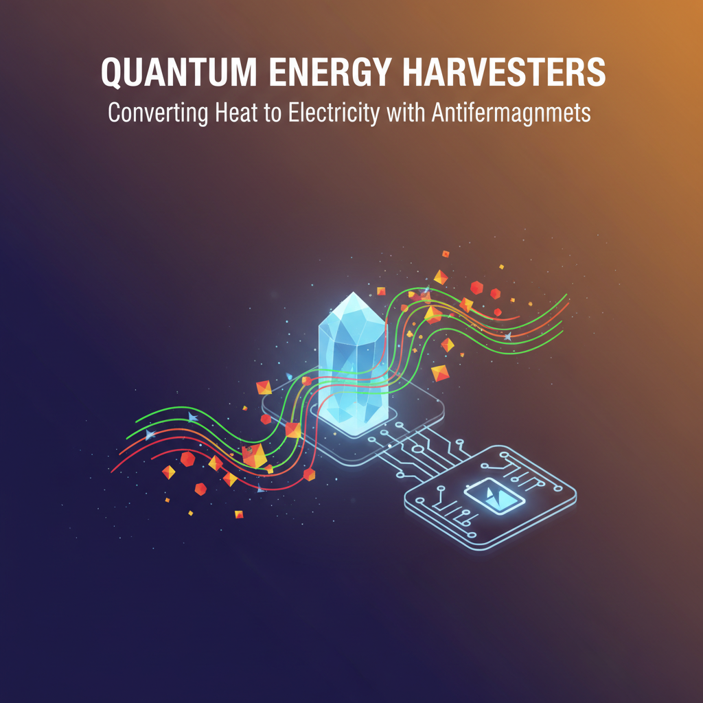 Quantum Energy Harvesters: Converting Heat to Electricity with Antiferromagnets