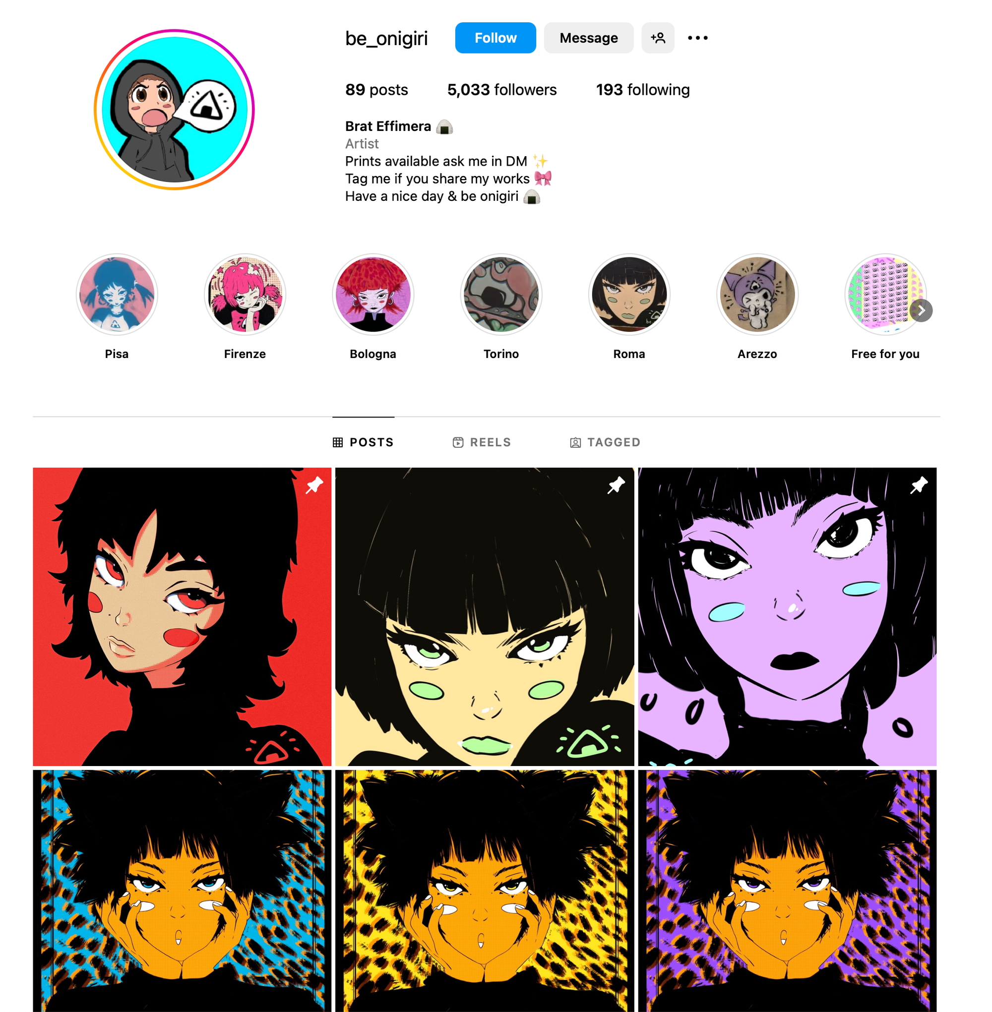 Be_Onigiri’s Instagram profile