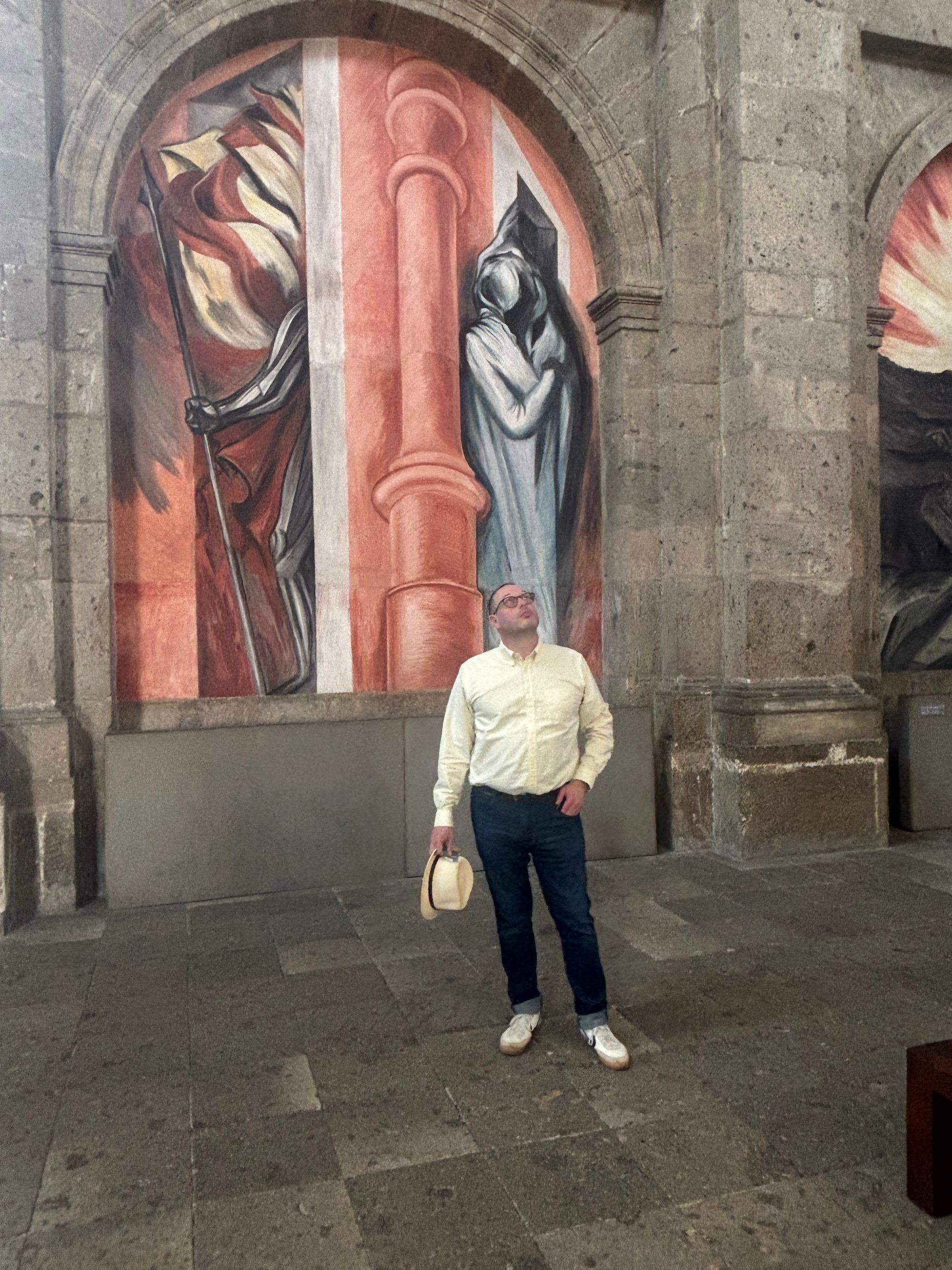 Yours truly, gawking upward