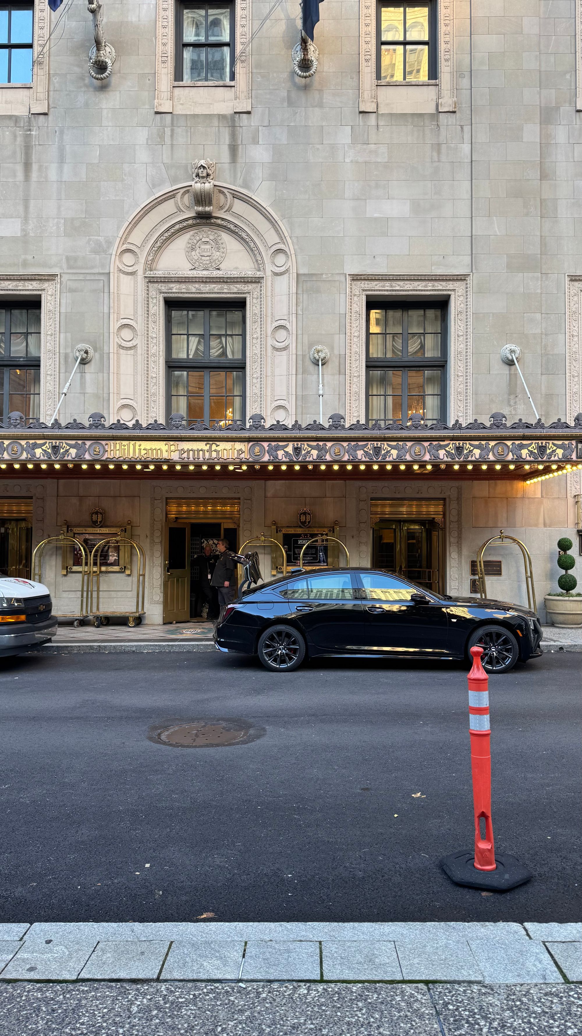 Main entrance of the William Penn hotel