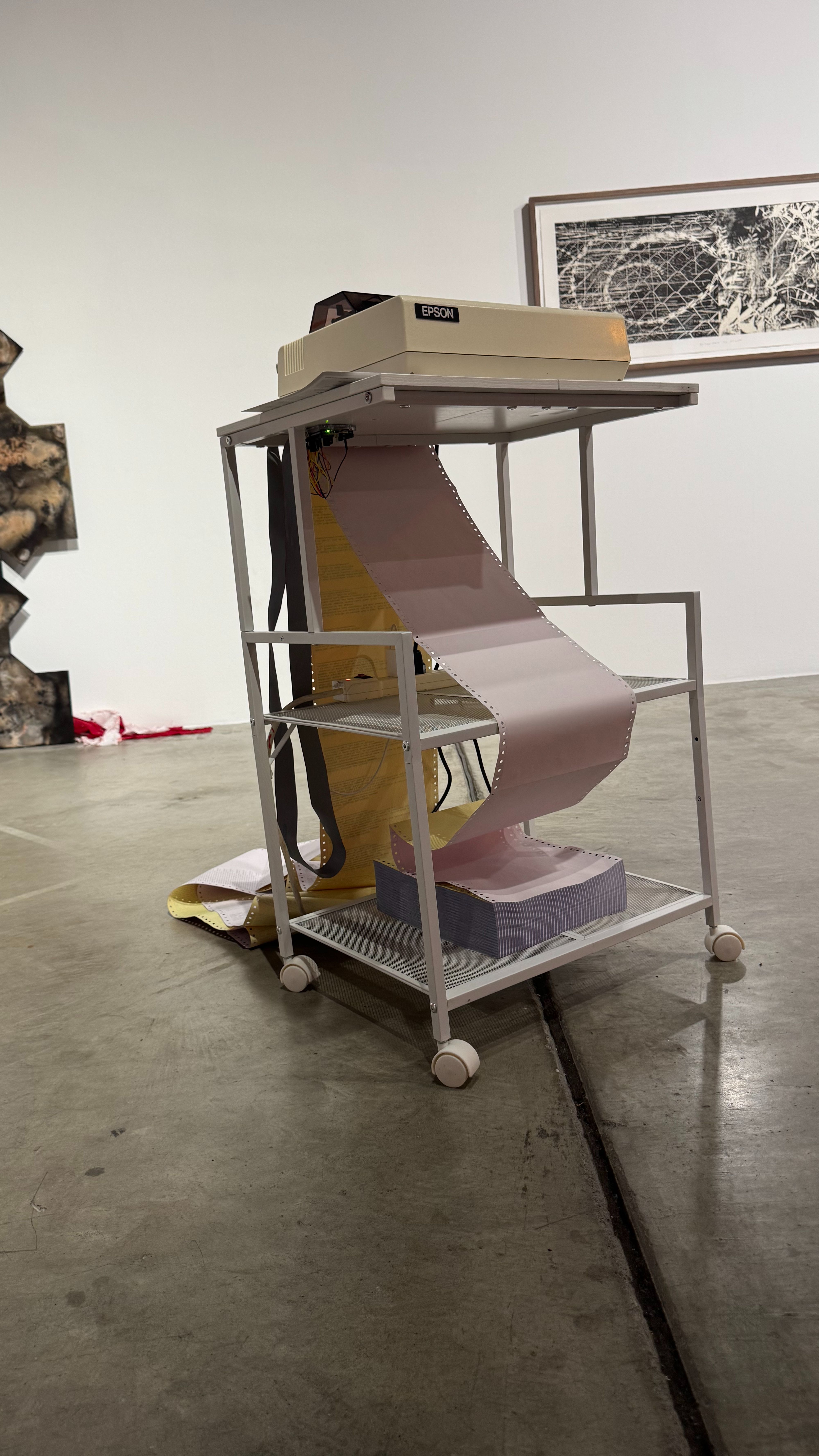 “Benevolent Dictator” on the floor of the gallery