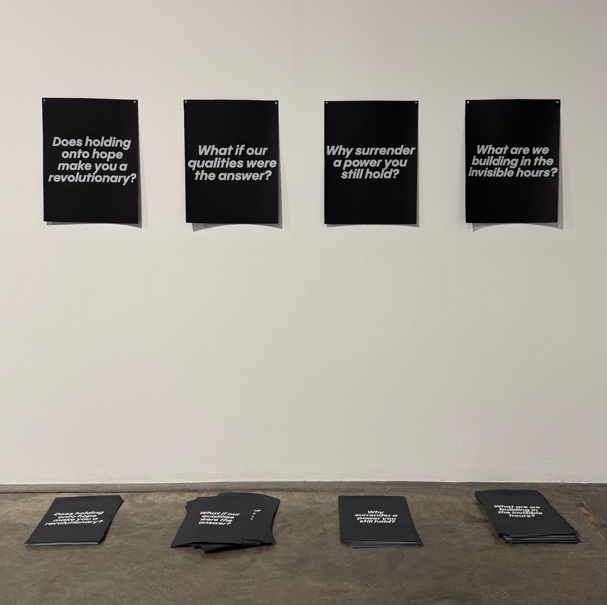 “Messages of Hope I - IV” by Marcelo Fontana