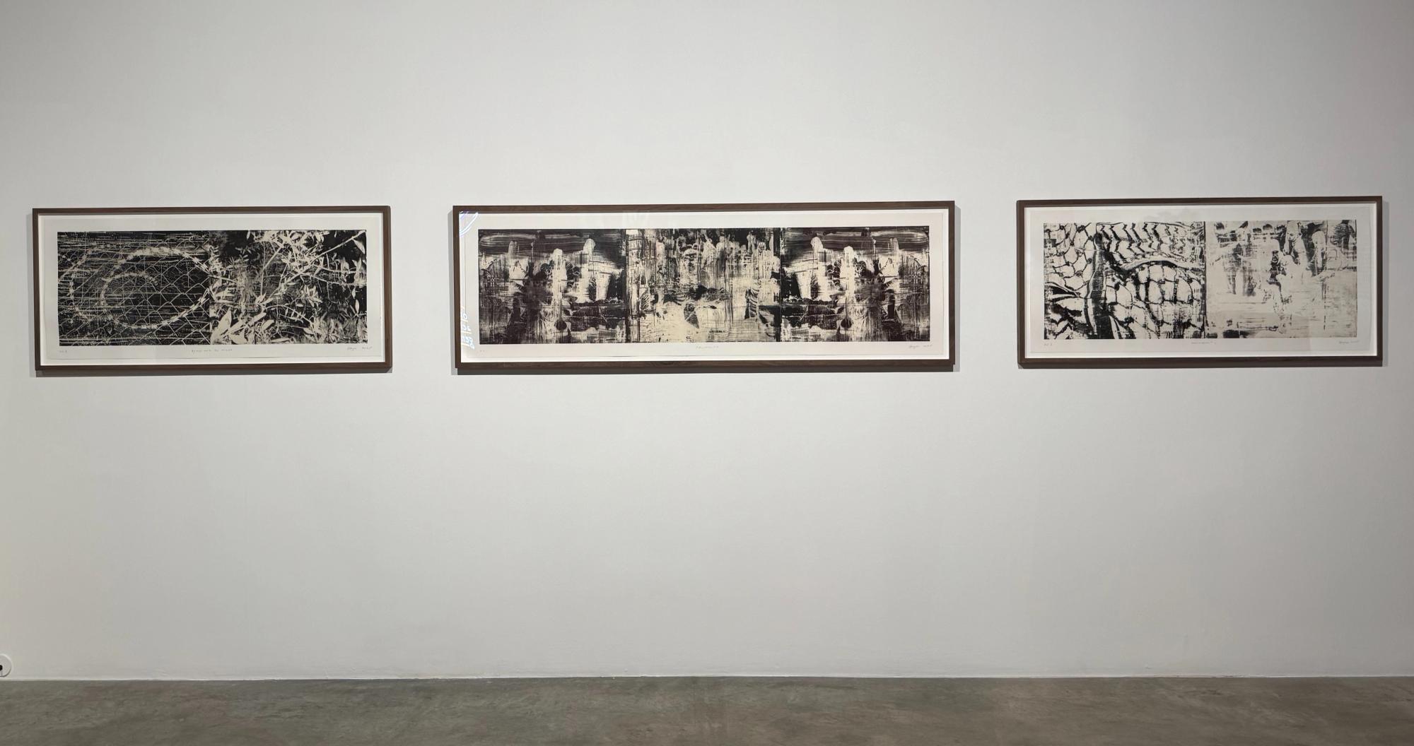 By Day and By Night, Deposition #3, Deposition #2 - installation view