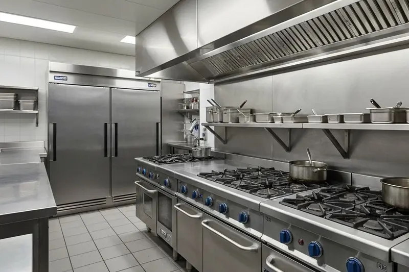 Restaurant kitchen after being professionally cleaned by HygieNZ