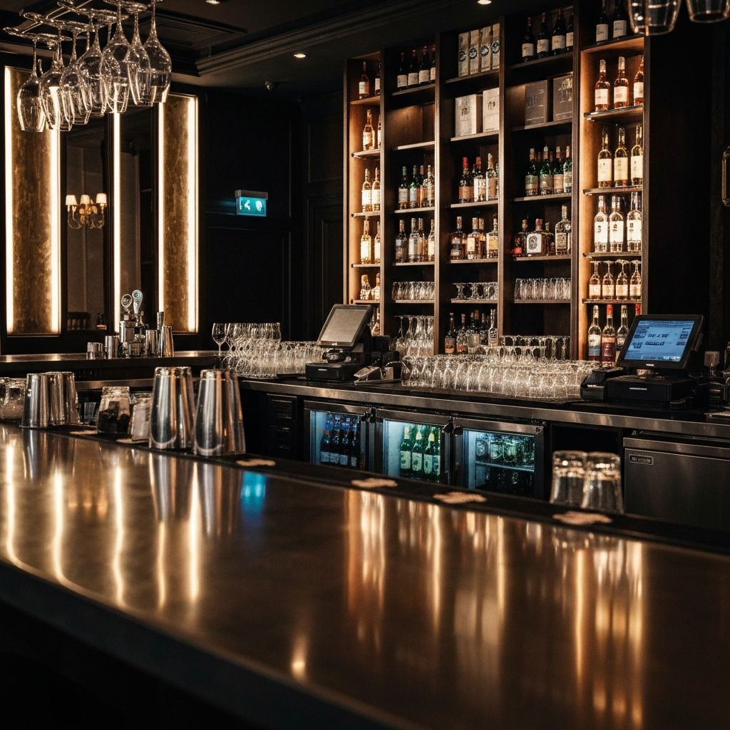A bar after being professionally cleaned by HygieNZ