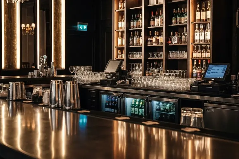 A bar after being professionally cleaned by HygieNZ