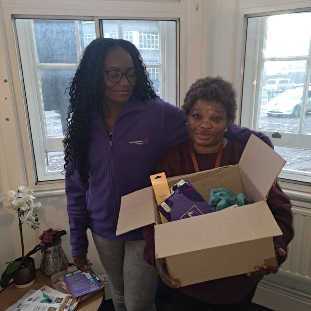 Charity partnership donation and community impact photograph