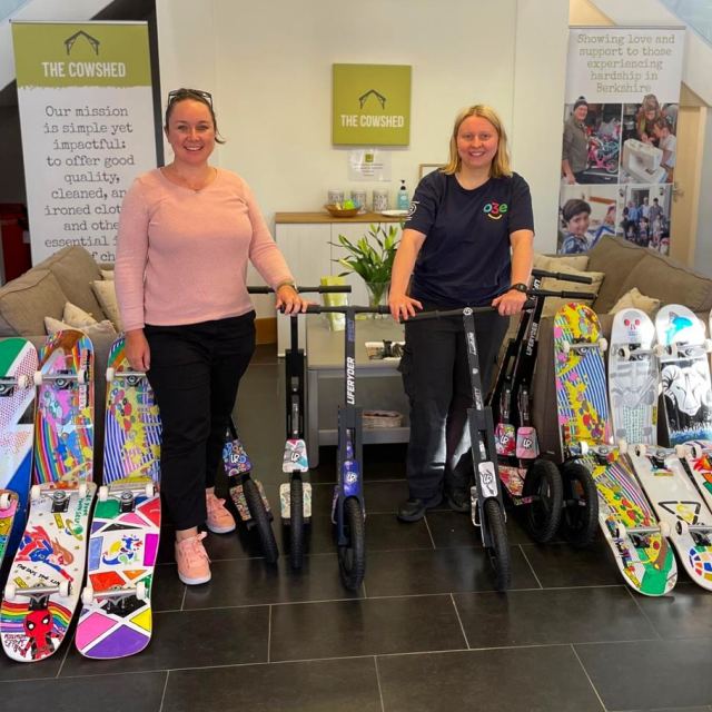 Charity partnership donation and community impact photograph