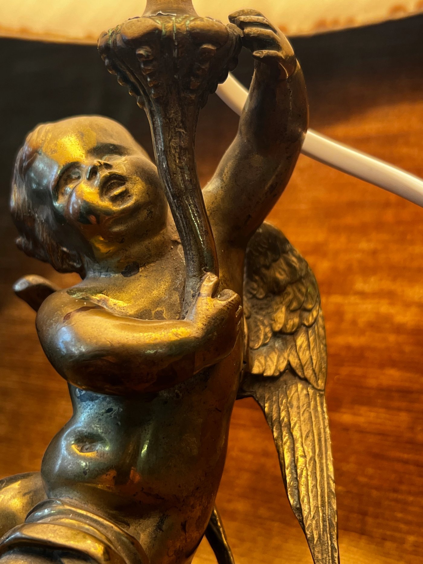 Lampe Ange bronze