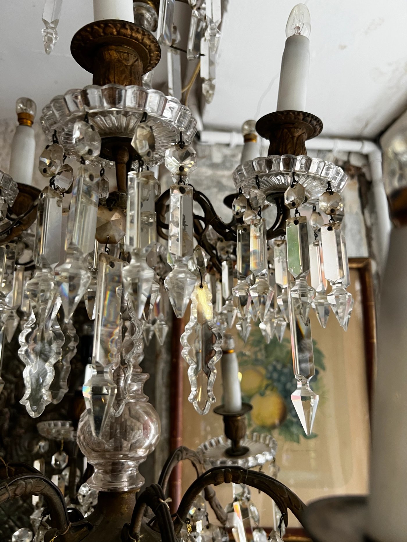 Grand lustre en cristal